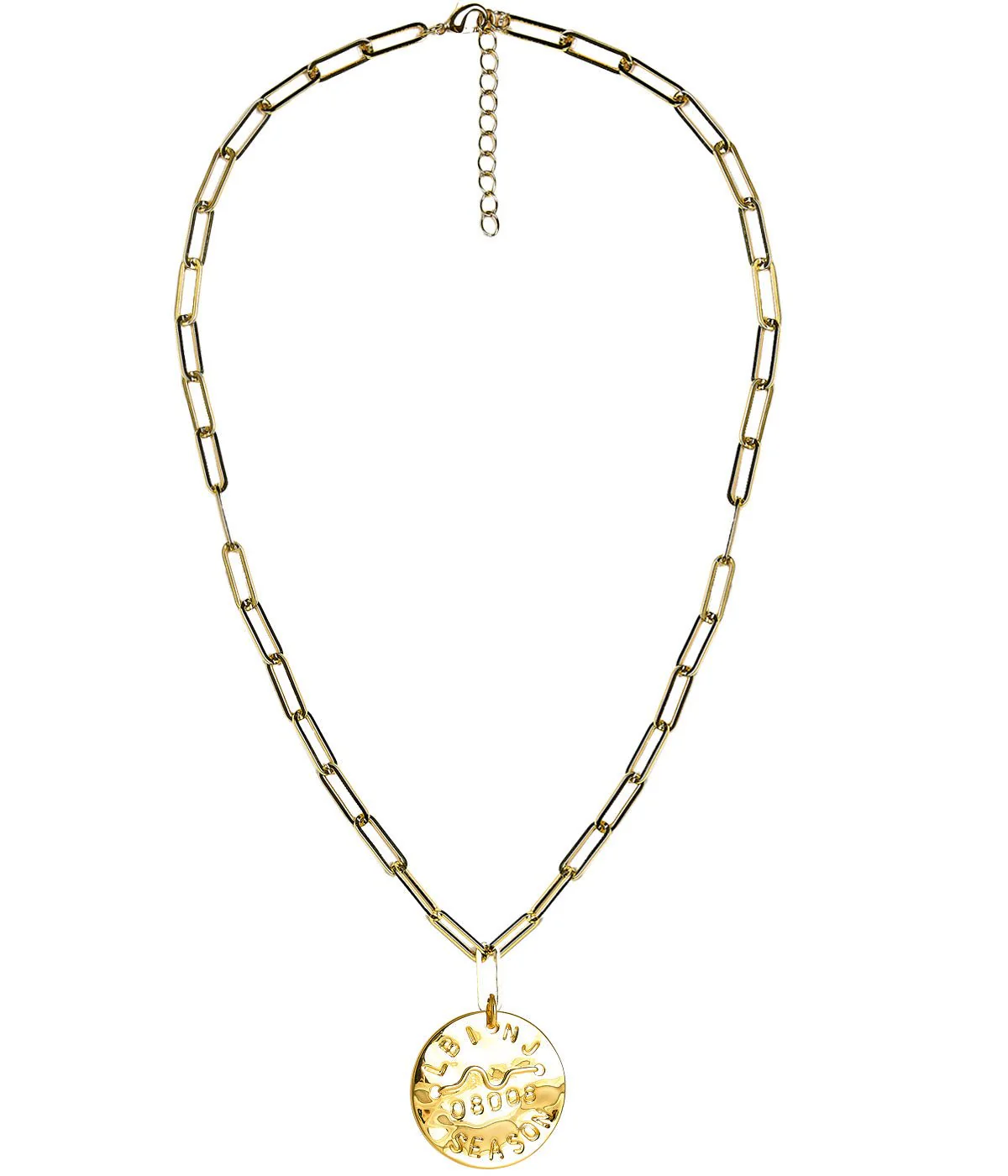 Beach Tag Charm Necklace – 18k Gold Plated - Image 7